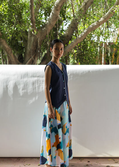 Lapis Whisper Skirt