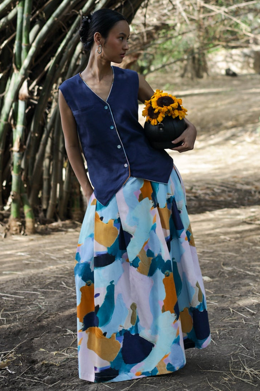 Lapis Whisper Skirt